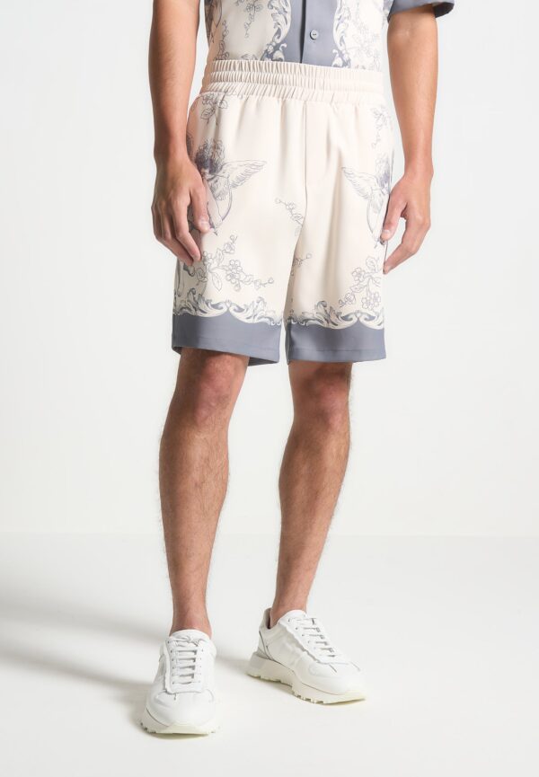 Baroque Shorts - Cream/Grey